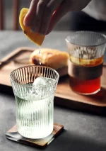 리플 위스키 잔 4개, 물잔, 주스잔, 물컵 4개 세트 - 이미지 4