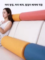 모던 심플 라운드 실린더 소파 베개 코어 등받이 쿠션 허리 지지 베개 소프트 스펀지 충전 홈 데코 베개 - 이미지 2