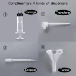 2pcs + 4 액세서리 50ml/1.69 Oz 젖빛 유리 빈 스프레이 병 향수 분무기 4 향수 디스펜서 - 이미지 3