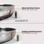 316 스테인레스 스틸 벌집 프라이팬 스테이크 요리 플랫 바닥 냄비 유도 밥솥 범용 주방 조리기구 비 스틱 팬 - 이미지 5