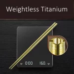 고급 순수 티타늄 젓가락, 코르스 감염 방지, 5 색 단열 LFGB 인증서, 중국 가족 식기, 10 개 - 이미지 4