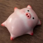 만화 세라믹 티컵 작은 돼지가 바닥 아래에서 거품을 뱉는 재미있는 찻잔 도자기 물컵 머그 - 이미지 3