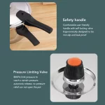 스테인레스 스틸 방폭 압력 쿠커, 안전 밸브 포함, 다기능, 80KPA 보안 손잡이, 압력 요리 냄비 - 이미지 6