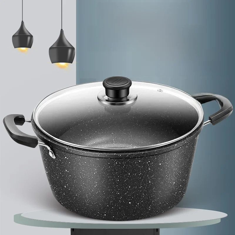 붙지 않는 수프 냄비 유도 밥솥 국내 주방 조리기구 철 소재 가스 및 전자기 스토브 용 다층 바닥