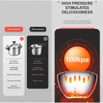 3L/5L/7L 전문 압력 밥솥 가스 밥솥 냄비 용 헤비 듀티 알루미늄 방폭 요리 냄비 - 이미지 5