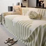 여름 얼음 실크 소파 담요 거실 소파에 대 한 유니버설 통기성 소파 커버 담요 수건 가구 수호자 - 이미지 2