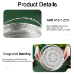 손잡이가 달린 스테인리스 스틸 음식 스티머 바구니, 압력 밥솥 스티머 바구니, 스팀 그리드 배수 배수구, 요리 도구 - 이미지 3