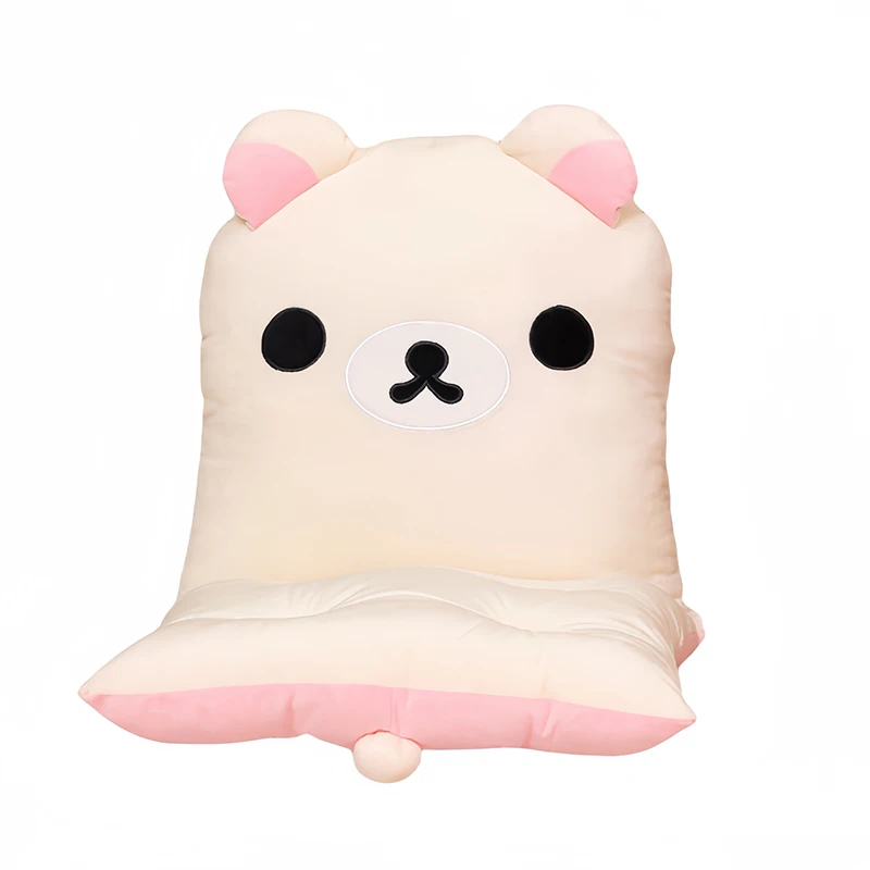 귀여운 만화 곰 형제 자매 좌석 쿠션 등받이 베개 통합 사무실 의자 소파 여자 친구 생일 선물