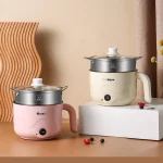 다기능 전기 요리 가열 팬 전기 요리 냄비 기계 단일/이중 레이어 찐 계란 팬 비 스틱 팬 - 이미지 5