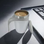 304 스테인레스 스틸 자동 믹싱 컵 휴대용 전기 블렌더 충전식 교반 마그네틱 머그잔 커피 우유 워터 믹서 - 이미지 3