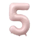 16/32/40 인치 라이트 핑크 번호 풍선 0 1 2 3 4 5 6 7 8 9 번호 풍선 베이비 샤워 생일 파티 웨딩 장식 용품 - 이미지 3