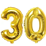 32 인치 숫자 그림 호일 풍선 10 20 30 40 50 60 70 80 90 세 성인 생일 파티 기념일 장식 공기 풍선 - 이미지 3