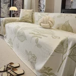 거실 용 여름 얼음 실크 소파 타월 미끄럼 방지 소파 담요 시원한 느낌 전체 커버 침대보 피크닉 목도리 식탁보 장식 - 이미지 5