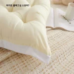 침대 옆 베개 트렌디 대형 쿠션 더블 소파 다다미 등받이 지지대 충돌 방지 소프트 팩 실크 충전 U자형 목 베개 - 이미지 3