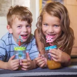 8/16PCS 광부 공예 생일 파티 용품 재사용 가능한 마시는 빨대 8 디자인 세계 픽셀 테마 파티 어린이는 주스 빨대를 선호합니다 - 이미지 6