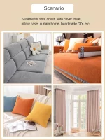 소파 커튼 식탁보 바느질 일반 두꺼운 섬유 바느질 부드럽고 편안한 미터당 고품질 셔닐 실 직물 - 이미지 5