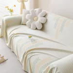 심플 소파 커버 천 타월 2025 신상 아이스 실크 여름 시원한 소파 커버 매트 여름 소파 쿠션 - 이미지 5