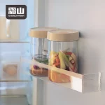 SHIMOYAMA 1300ml 냉동 유리 피클 용기, 자동 공기 중심 뚜껑 및 식품 보관용 유리석 세트 포함 - 이미지 5