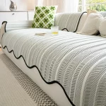 1PC 여름 아이스 실크 소파 시트 커버 미끄럼 방지 시원한 느낌 애완 동물 어린이 소파 슬립 커버 L 코너 소파 타월 거실 여름쇼파패드 쇼파패드 - 이미지 4