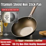 논스틱 양면 프라이팬, 평평한 바닥, 인덕션 사용 가능, 주방용, 간편 세척, 가정용 조리기구