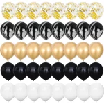 40pcs 12inch 로즈 골드 색종이 라텍스 풍선 생일 축하 파티 장식 어린이 성인 소년 소녀 베이비 샤워 웨딩 용품 - 이미지 5