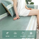 여름 등나무 시트 소파 패드 쑥 섬유 쿨링 땀 배출 소파 패드 아이스 미끄럼 방지 시트 쿠션 돗자리 소파 커버 시트 쿠션 여름 미끄럼 방지 소파 패드 - 이미지 4