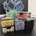 기계식 키보드 키캡 스위치 보관함 PC 투명 부식 방지 및 방습 쌓을 수 있는 밀봉 보관함 - 이미지 4