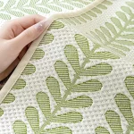 얼음 실크 냉각 소파 쿠션 여름 자수 쿨러 쿠션 미끄럼 방지 소파 커버 통기성 방지 스크래치 거실 소파 뒤로 - 이미지 2