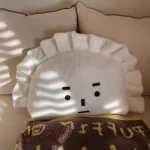 만두 표현 베개 INS 같은 스타일 봉제 인형 침대 머리 소파 침실 베개 쿠션 기숙사 침대 등받이 친구를위한 선물 - 이미지 4