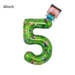 픽셀 캐릭터 마이 월드 알루미늄 필름 풍선 마인크래프트 배틀 스티브 다이아몬드 검 벌 게임 파티 데코 블록 디지털 선물 2개 - 이미지 4