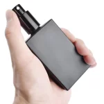 1X 3X 유리 향수 스프레이 병 15ml 30ml 50ml 100ml 에센셜 오일 향수 투명 서리로 덥은 검은 병 분무기 리필 가능 플랫 - 이미지 4