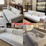 1/2/3 인승 여름용 통기성 얼음 실크 소파 매트 미끄럼 방지 냉각 시트 쿠션 범용 단면 소파 슬립 커버 쇼파 패드 - 이미지 6