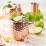 500ML 칵테일 와인 컵 모스크바 뮬 머그잔 순수 ThickenedCup 망치로 구리 도금 맥주 컵 커피 바 도구 라마단을위한 Drinkware - 이미지 3