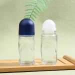 투명 유리 롤러 병, 초대형 롤온 향수 오일 병, 겨드랑이 땀 방지 젤 샘플 테스트 에센셜 오일, 50ml - 이미지 4