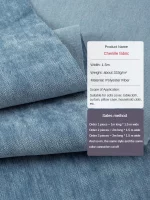 소파 커튼 식탁보 바느질 일반 두꺼운 섬유 바느질 부드럽고 편안한 미터당 고품질 셔닐 실 직물 - 이미지 2