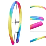 10pcs 블랙 새틴 머리띠 DIY 새틴 덮여 머리띠 여자를위한 흰색 공예 머리 머리띠 얇은 일반 머리띠 1cm - 이미지 6