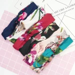 여자 여자 여름 보헤미안 헤어 밴드 인쇄 머리띠 레트로 크로스 터번 붕대 Bandanas HairBands 헤어 액세서리 Headwrap - 이미지 3