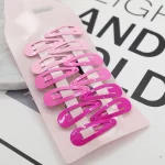 10PCS 새로운 귀여운 만화 심장 유형 금속 캔디 컬러 아기 BB 클립 소녀 머리핀 헤어 클립 어린이 모자를 쓰고 있죠 어린이 액세서리 - 이미지 2