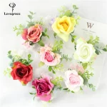 Lovegrace Boutonniere 웨딩 신부 손목 Corsage 플라워 걸 팔찌 화이트 로즈 댄스 파티 파티 남성용 버튼홀 장식 여성 Corsages - 이미지 3