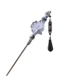 새로운 중국어 고대 스타일 잉크 워시 동백 술 머리핀 여자 꽃 코일 머리 단계 흔들리는 다목적 Hanfu 액세서리 - 이미지 5