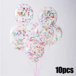 12inch 10pcs 아이스크림 풍선 생일 웨딩 파티 장식 긴 스트립 종이 색종이 라텍스 풍선 베이비 샤워 뿌리 - 이미지 6