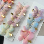 귀여운 입체 색상 그라데이션 아기 머리핀, 어린이 머리핀, 어린이 머리 장식, 바렛 여아 액세서리 선물, 6 개/세트 - 이미지 6