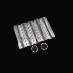100pcs 창고 번들 16-46mm 투명 플라스틱 동전 홀더 디스플레이 캡슐 컬렉션 케이스 라운드 링 보호 상자 - 이미지 3