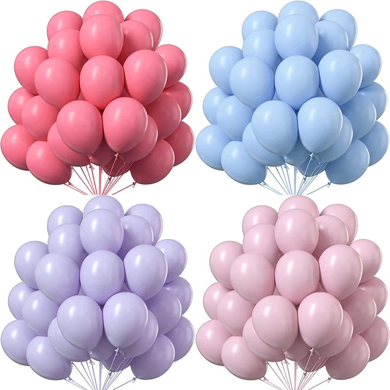 마카롱 원형 라텍스 풍선, 화이트 레드, 웨딩 생일 파티 장식, 베이비 샤워, 어린이 휴일 글로보, 12 인치