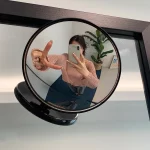 감성백볼록거울 오목렌즈 벽 부착 룸미러 350도 흡착형 감성 백볼록 거울 인테리어 셀카 거울 포토존