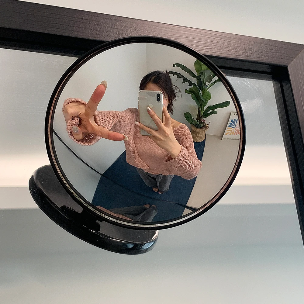 감성백볼록거울 오목렌즈 벽 부착 룸미러 350도 흡착형 감성 백볼록 거울 인테리어 셀카 거울 포토존