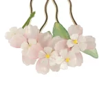 앤티크 비녀 U자형 진주 한푸 머리핀, 술 꽃 치파오 액세서리, 중국 스타일 - 이미지 2