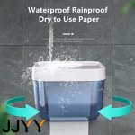 방수 화장지 홀더 벽걸이 수납 선반 욕실 선반 롤 화장지 튜브 정리함 - 이미지 5