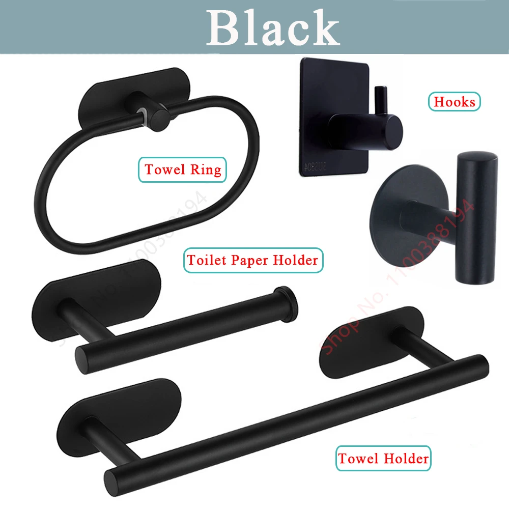 접착식 화장실 롤 종이 홀더 정리함, 벽걸이 보관 스탠드, 주방 욕실, 드릴 없음, 티슈 타월 디스펜서, 스테인리스