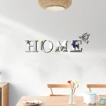 3D 거울 벽 스티커 새로운 나비 홈 아크릴 데칼 홈 장식 DIY 자기 접착 거울 장식 스티커 아트 벽 장식 - 이미지 2